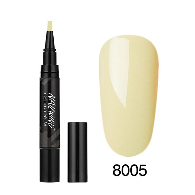 60 Colors Soak Off Enamel Nail Glue Pen