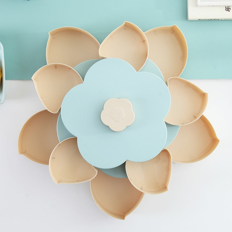 Petal-Shape Rotating Snack Box