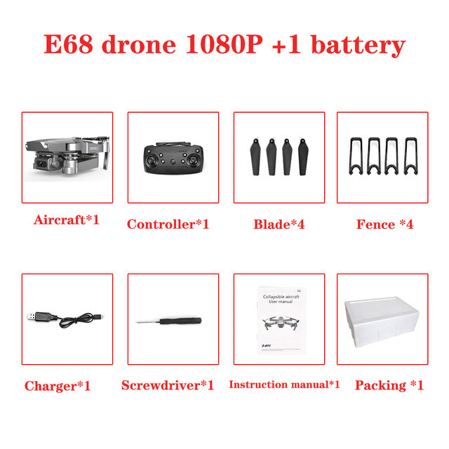 HD 4K WIFI 1080P FPV Drones