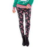 Women New Year Print Legging Ladies Pants