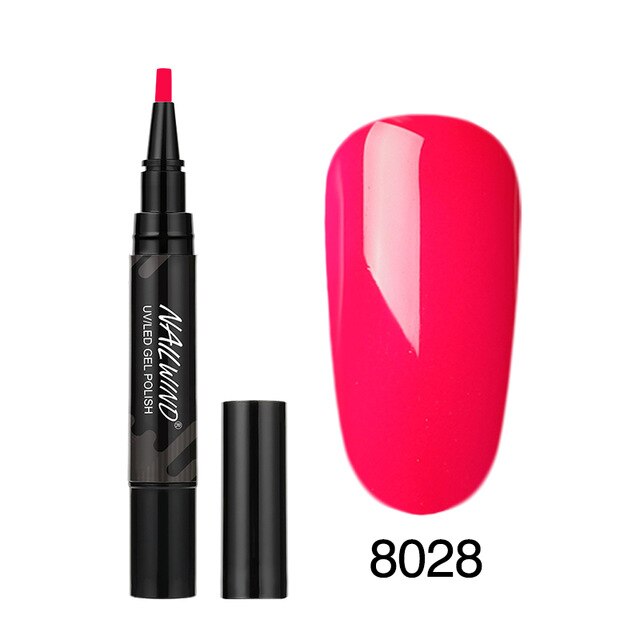 60 Colors Soak Off Enamel Nail Glue Pen