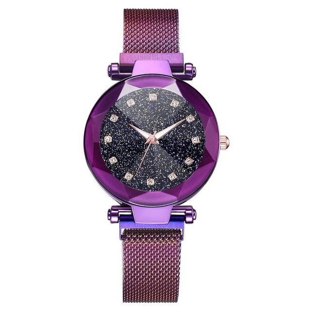 Ladies Magnetic Starry Sky Clock Luxury Women Watch
