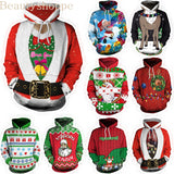 3D Unisex Printing Hooded Sweater