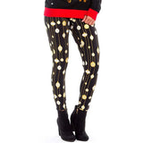 Women New Year Print Legging Ladies Pants