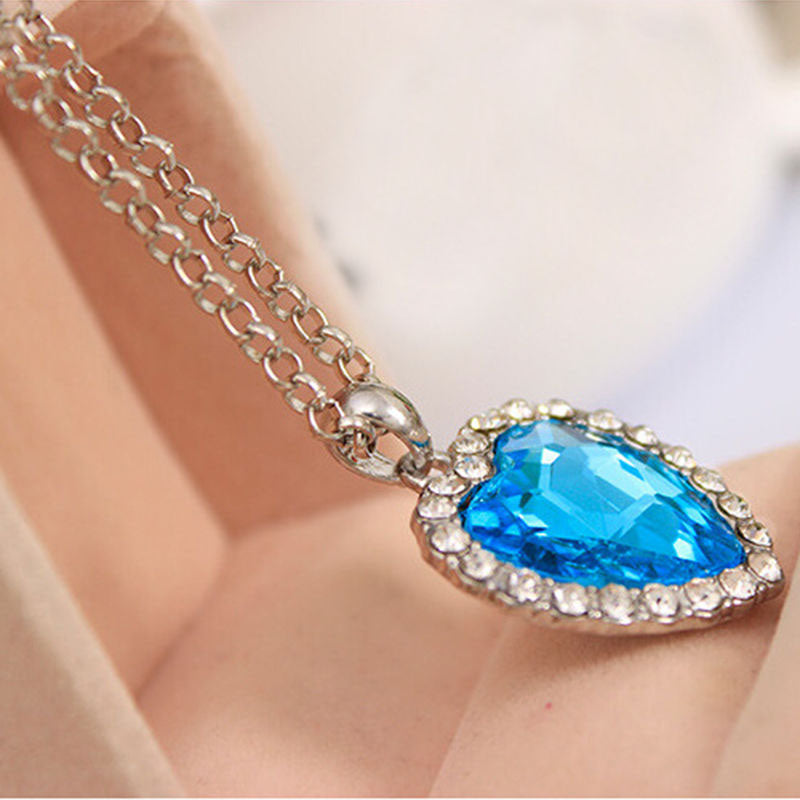 Crystal Heart Pendant Necklace