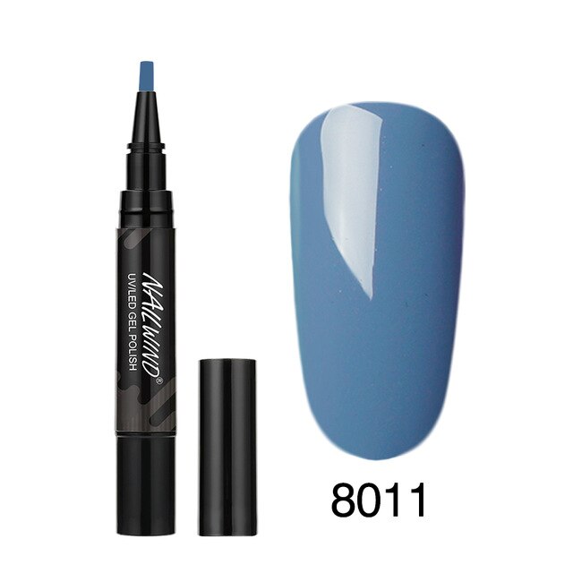 60 Colors Soak Off Enamel Nail Glue Pen