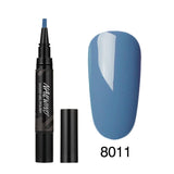 60 Colors Soak Off Enamel Nail Glue Pen