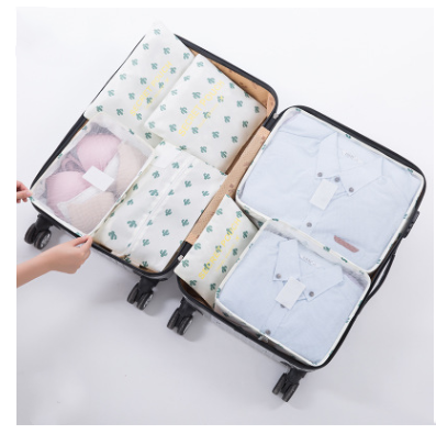 Travel clothing bra storage bag 6 and 7 sets of classification storage bag luggage sorting bag clothing dispensing bag
