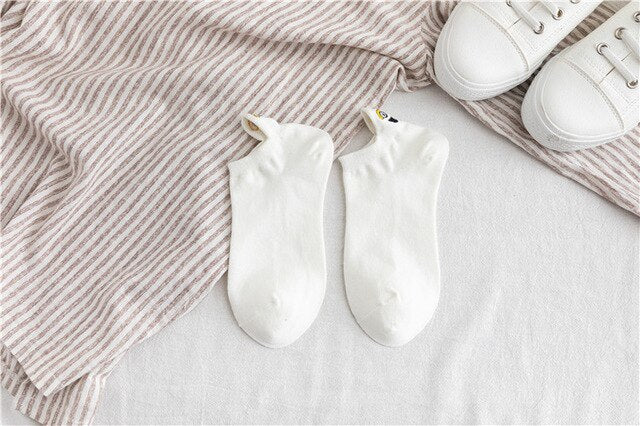 Embroidered Expression Fashion Socks