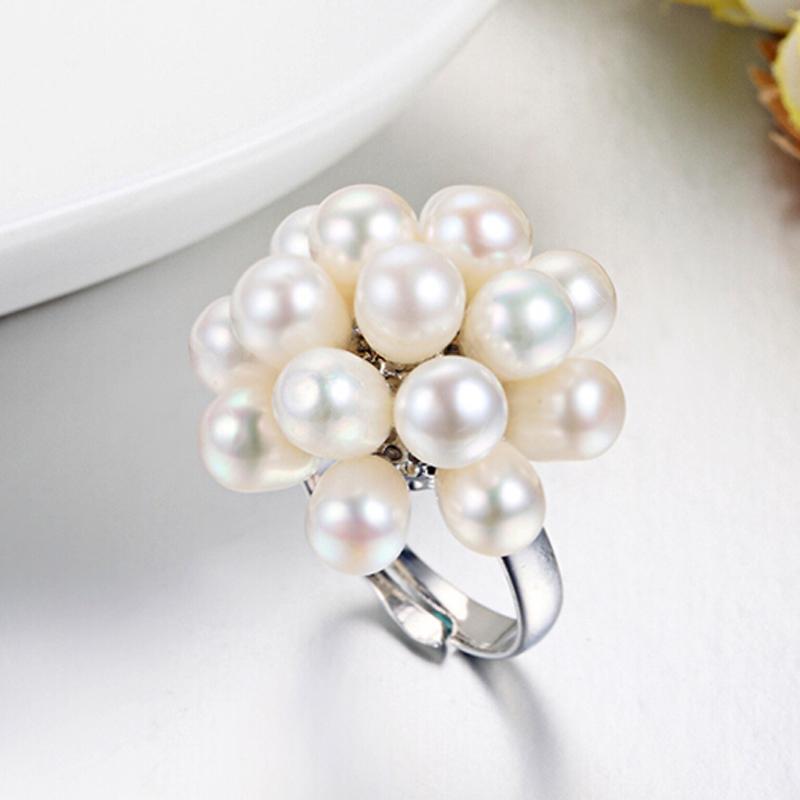 Freshwater Flower Wedding Ring