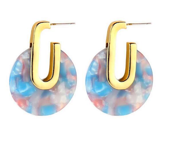 Acrylic Geometric Drop Earrings