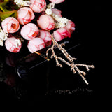Antlers branch alloy side clip Jewelry