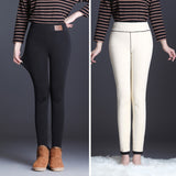 Women Thick Warm Elastic Pants