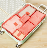 Travel clothing bra storage bag 6 and 7 sets of classification storage bag luggage sorting bag clothing dispensing bag