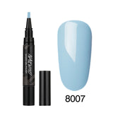 60 Colors Soak Off Enamel Nail Glue Pen