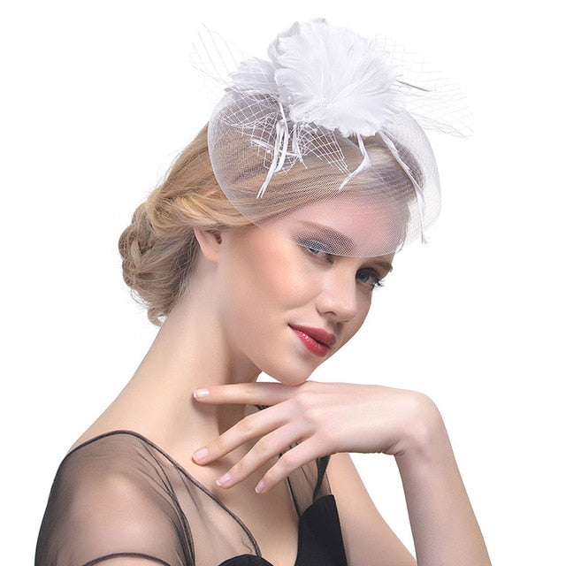Wedding Bridal Mesh Veil Hats