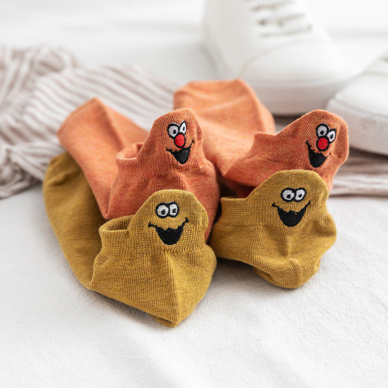 Embroidered Expression Fashion Socks