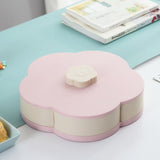 Petal-Shape Rotating Snack Box