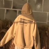Thicker Plus Velvet Warm Soft Letter Printed Sweatshirts