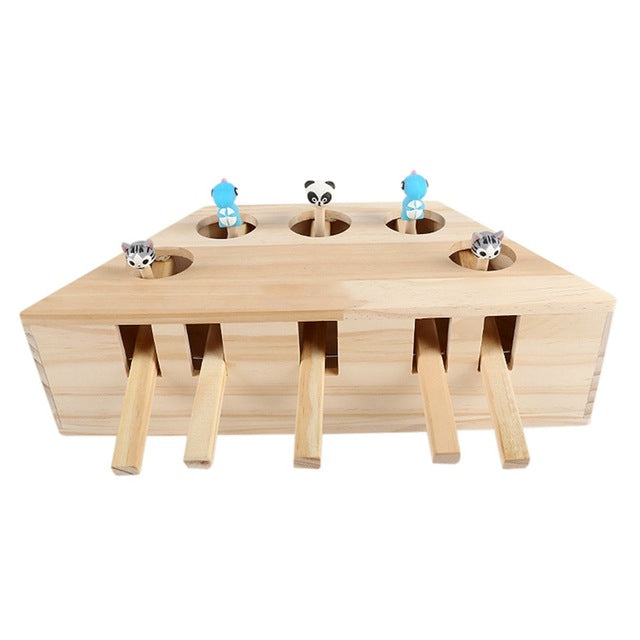 Wooden Interactive Maze Pet Hit Hamster