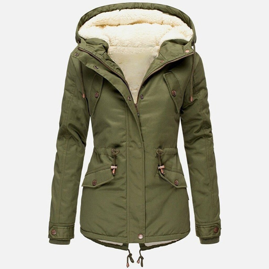 Women Winter Pocket Overcoat