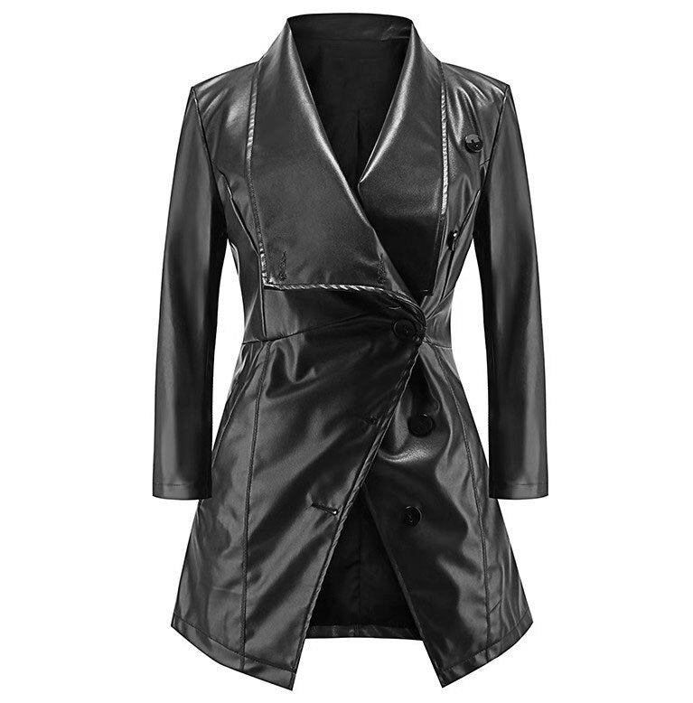 Women Medium long sleeves Coat