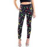 Women New Year Print Legging Ladies Pants