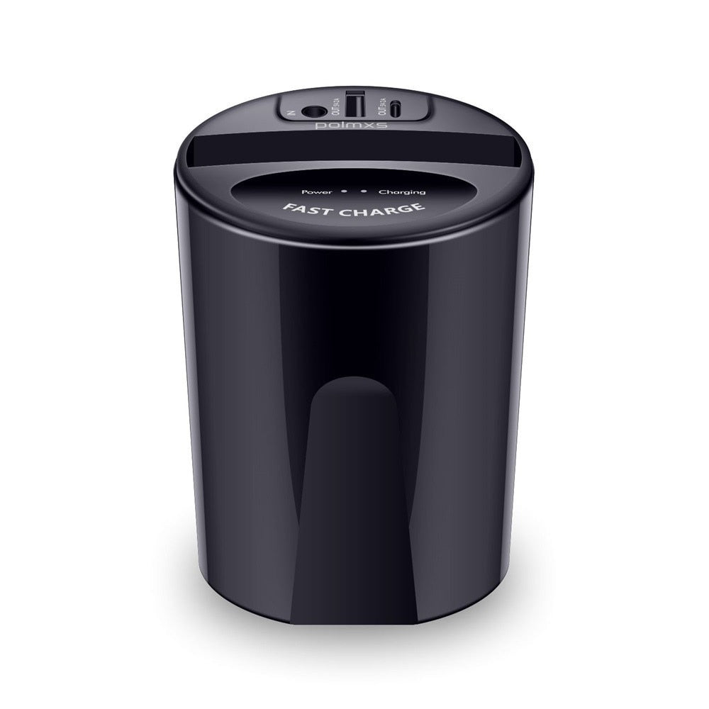 10W Car Wireless Charger Cup with USB