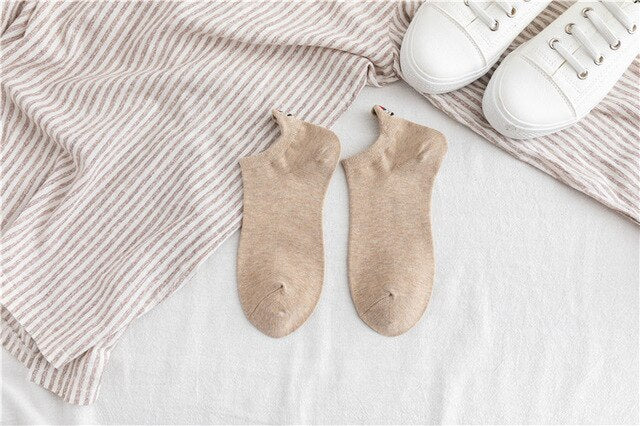 Embroidered Expression Fashion Socks