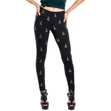 Women New Year Print Legging Ladies Pants