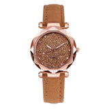 Rose Gold Quartz Watch Female Belt Watch