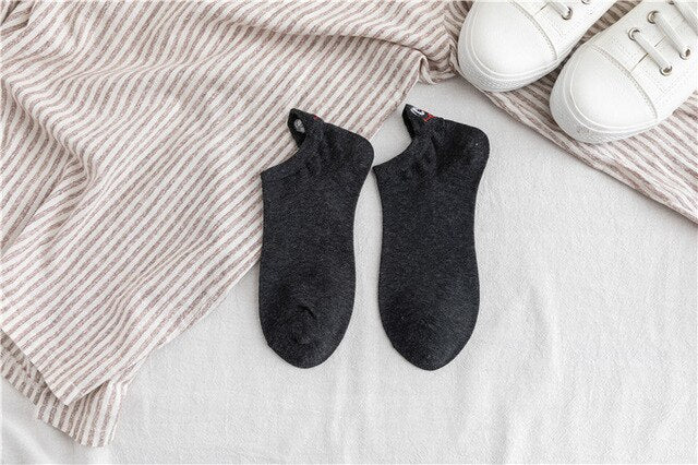 Embroidered Expression Fashion Socks