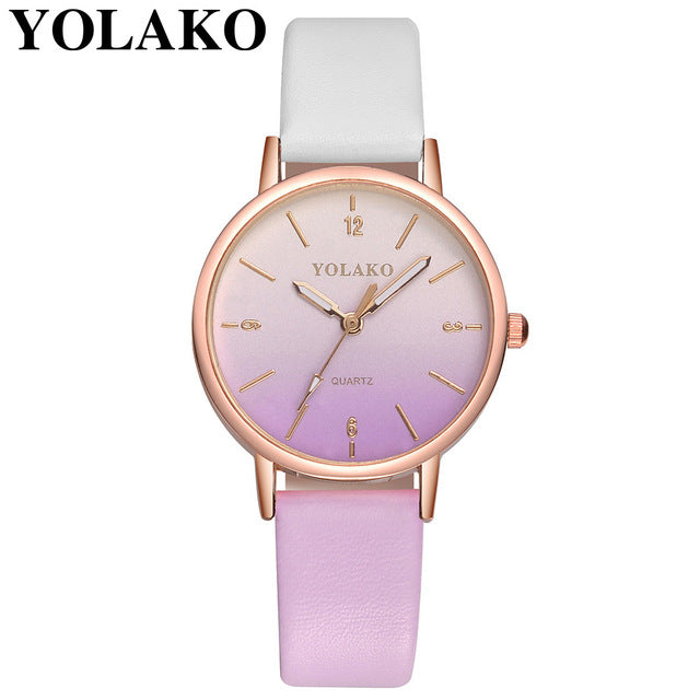 Brand Leather Quartz Women's Watch