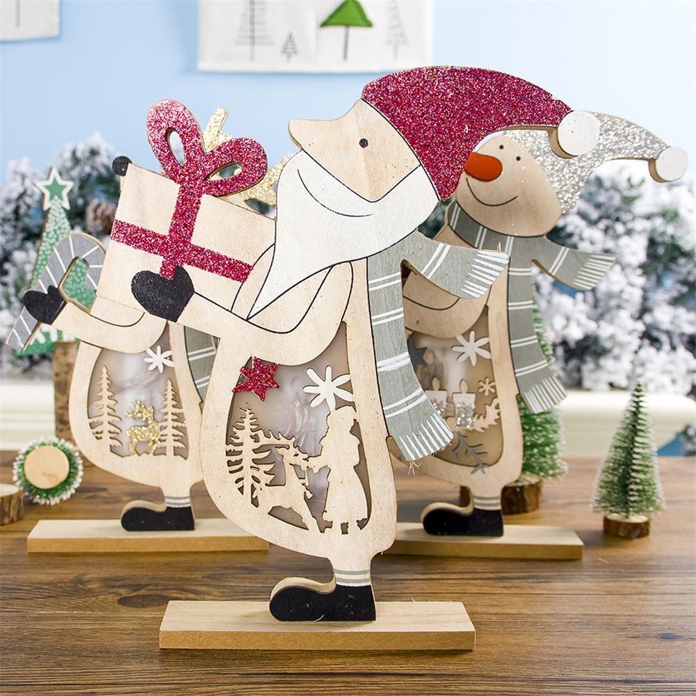 Wooden Table Lights For Christmas
