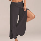 Split Casual Loose Wide Leg Pants