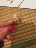 2PCS Style Girl Exquisite Gold Bee Hairpin