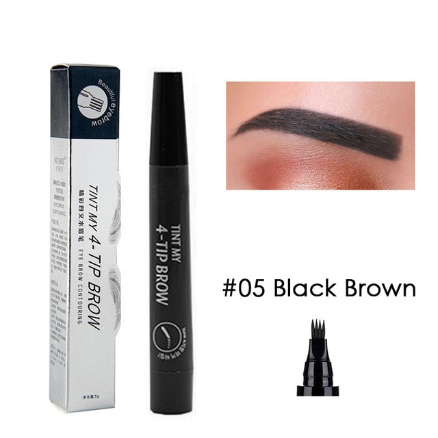 5 Colors Pen Eyebrow Liner Pen