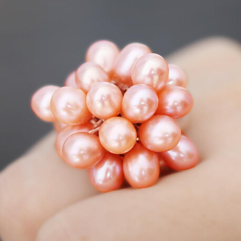 Freshwater Flower Wedding Ring