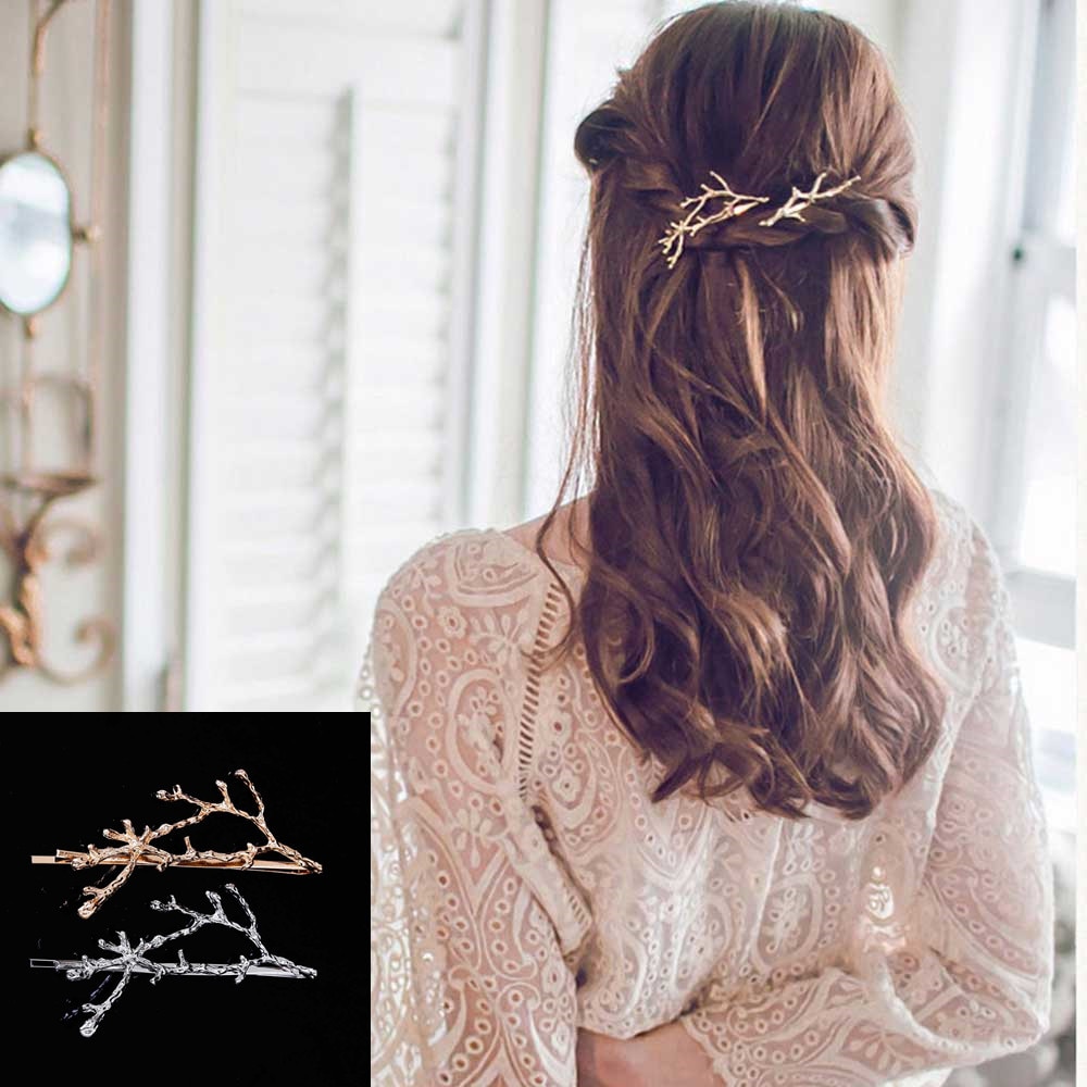 Antlers branch alloy side clip Jewelry