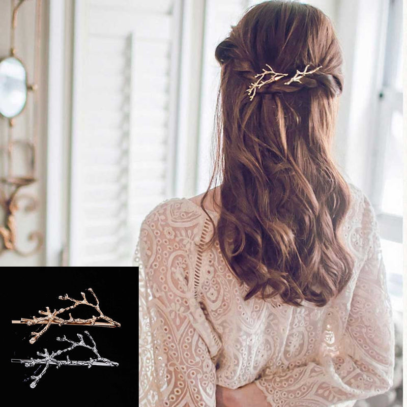 Antlers branch alloy side clip Jewelry