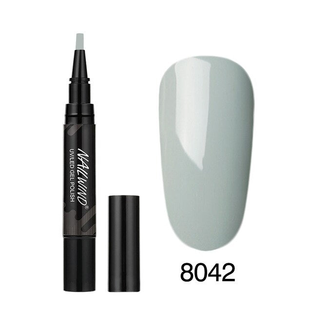 60 Colors Soak Off Enamel Nail Glue Pen