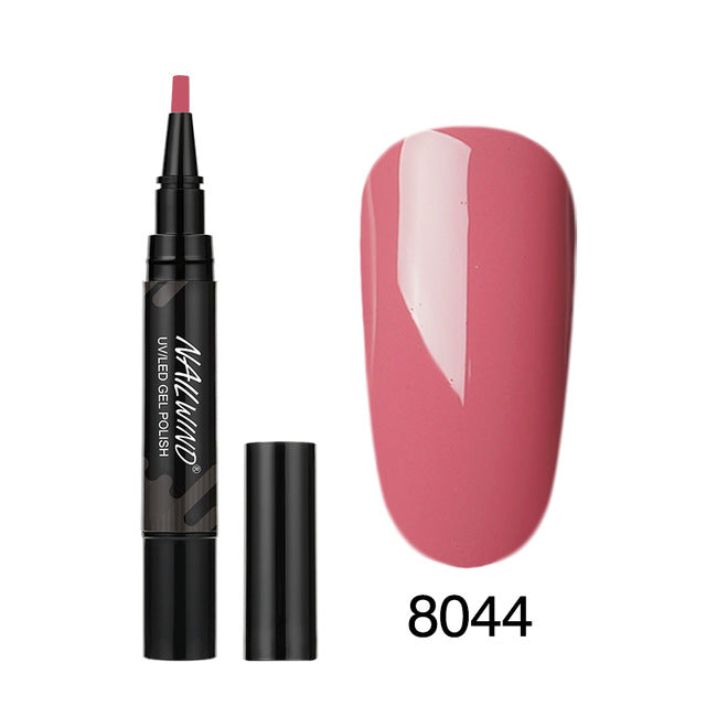 60 Colors Soak Off Enamel Nail Glue Pen