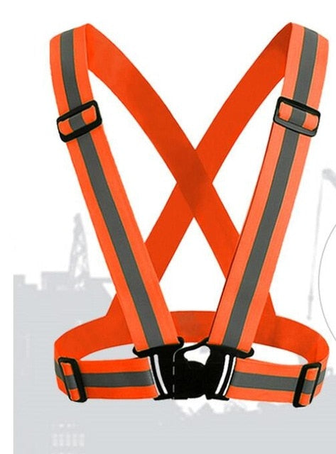 360 Degrees High Visibility Neon Safety Vest Belt Safety