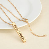 Sterling Four Sides Personalized Couple Necklace