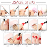 60 Colors Soak Off Enamel Nail Glue Pen