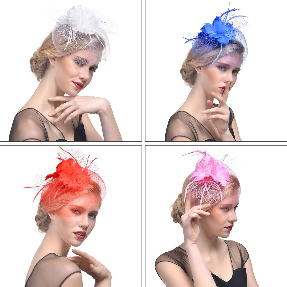 Wedding Bridal Mesh Veil Hats
