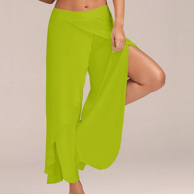 Split Casual Loose Wide Leg Pants