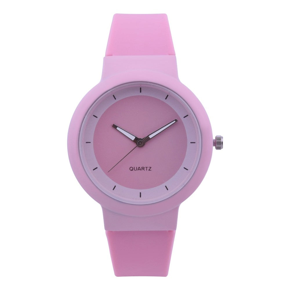 Silicone Band Round Wrist Watch