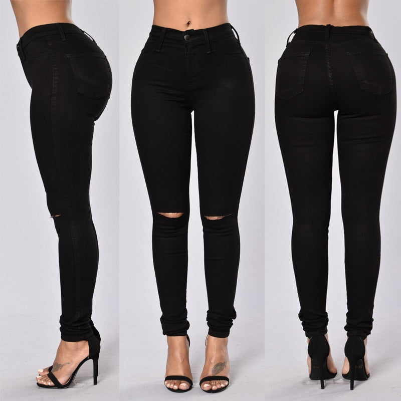 High Waist Skinny Fashion Boyfriend Jeans