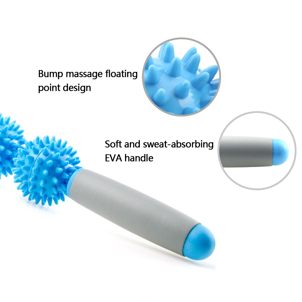 Massage Roller Stick with Point Spiky Balls